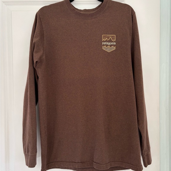 Patagonia Men's Chocolate Long Sleeve Tee - Picture 1 of 3